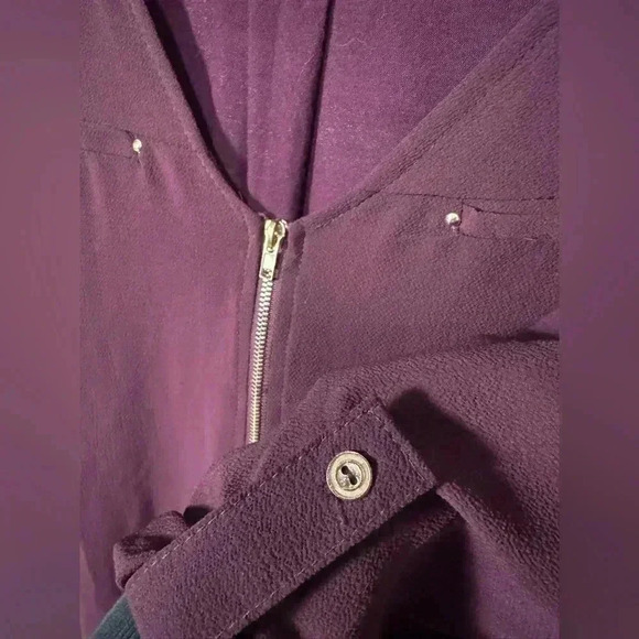 Tempted Hearts – Blouse – Burgundy – 2X - Picture 2 of 6